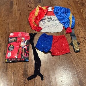DC Harley Quinn Red and Blue Costume Set